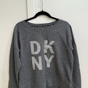 DKNY Women's Charcoal Crew Neck Sweater